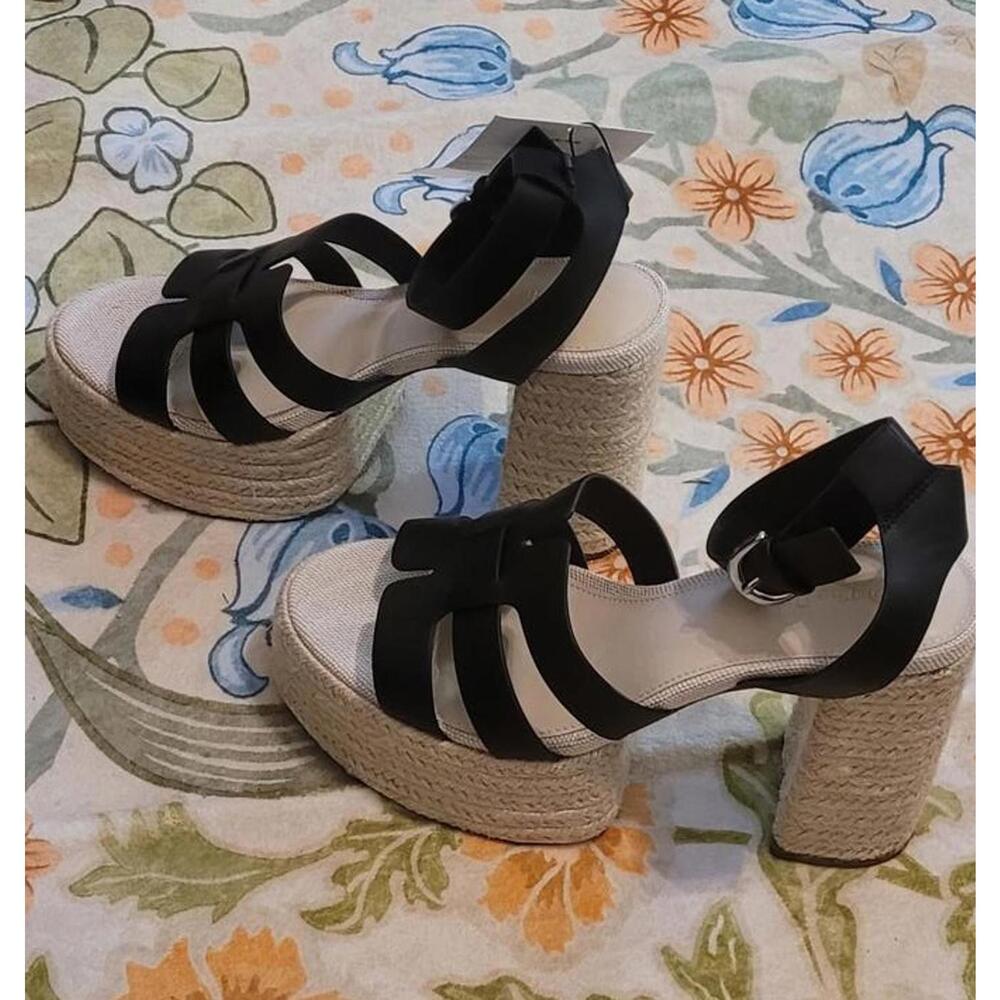 Drop Women's Size 12 Bea Platform High Heel Fashion Stappy Sandals Shoes